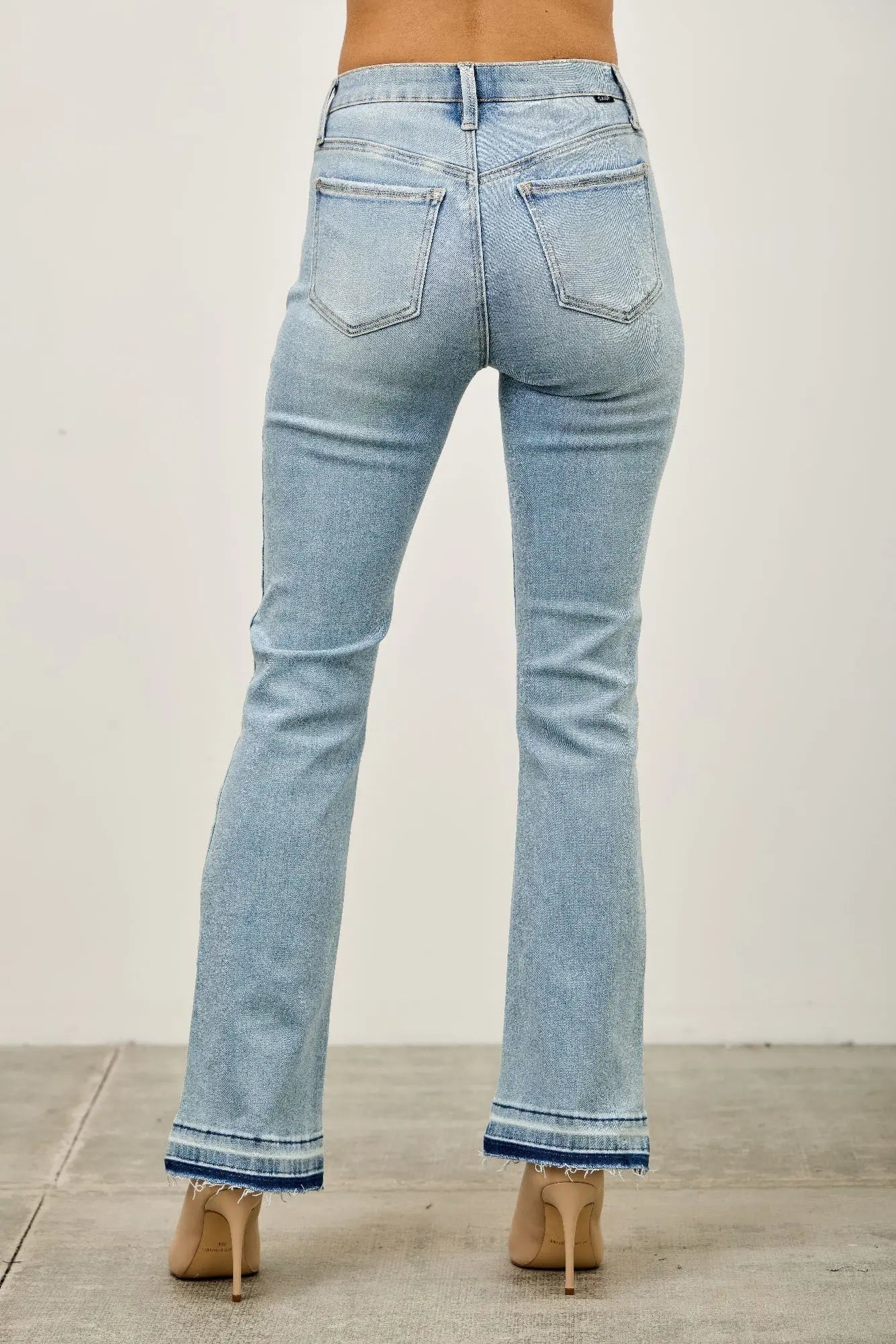 Mid Rise Flare With Released Hem  Style Ratio