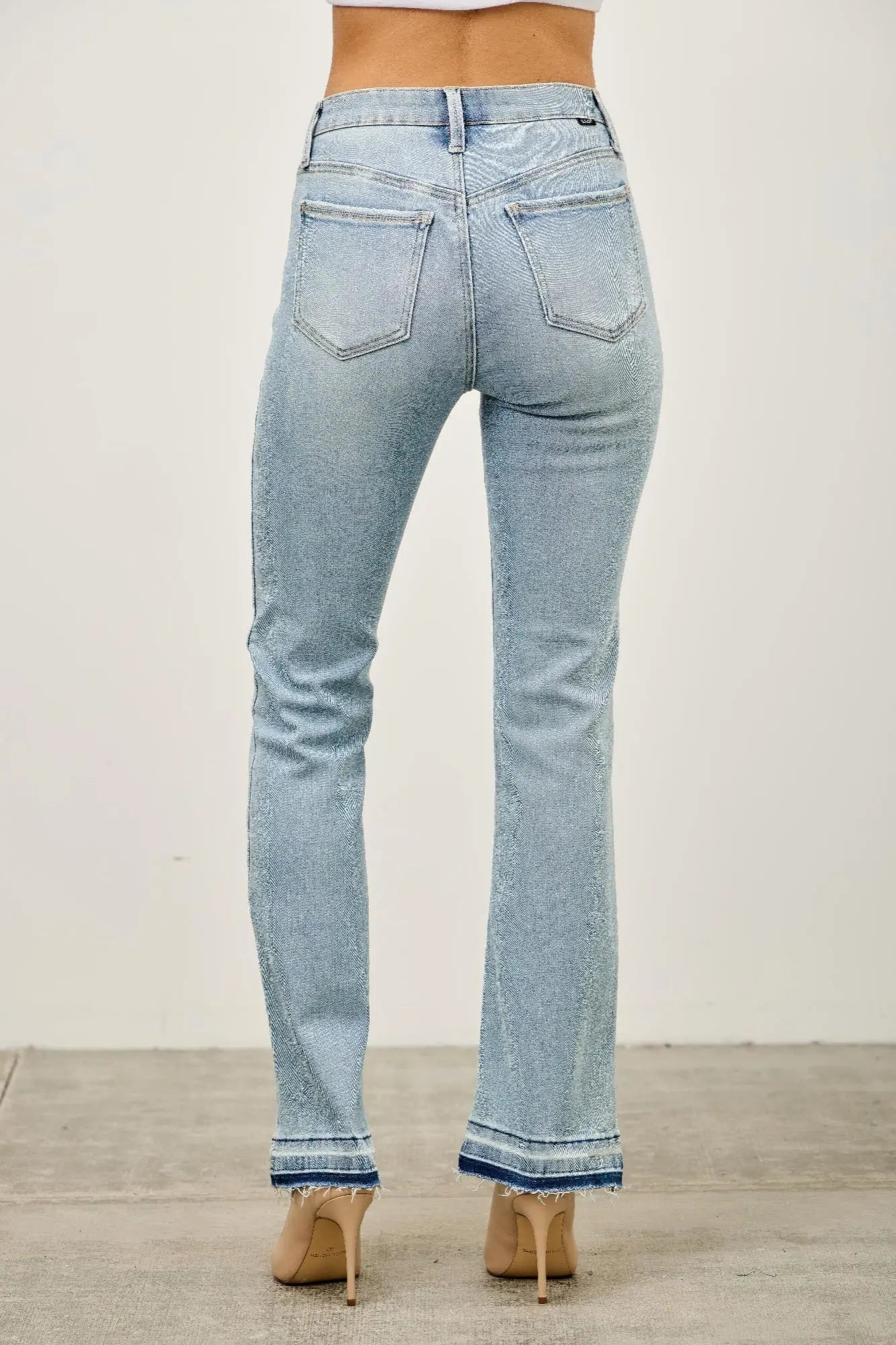 Mid Rise Flare With Released Hem  Style Ratio