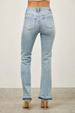 Mid Rise Flare With Released Hem  Style Ratio