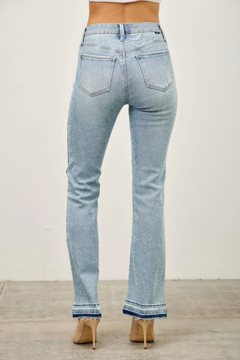 Mid Rise Flare With Released Hem  Style Ratio