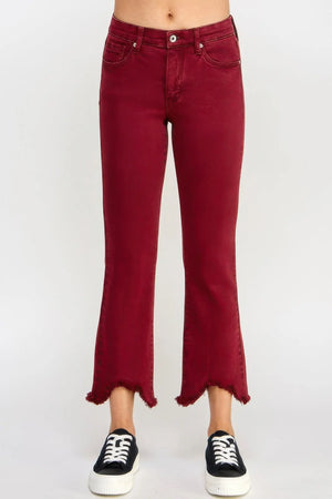 Mid Rise Stretch Tummy Control Kick Flare  Style Ratio