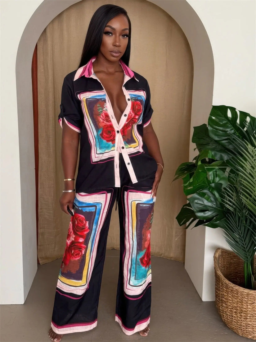 Midnight Bloom Framed Resort Set  Style Ratio