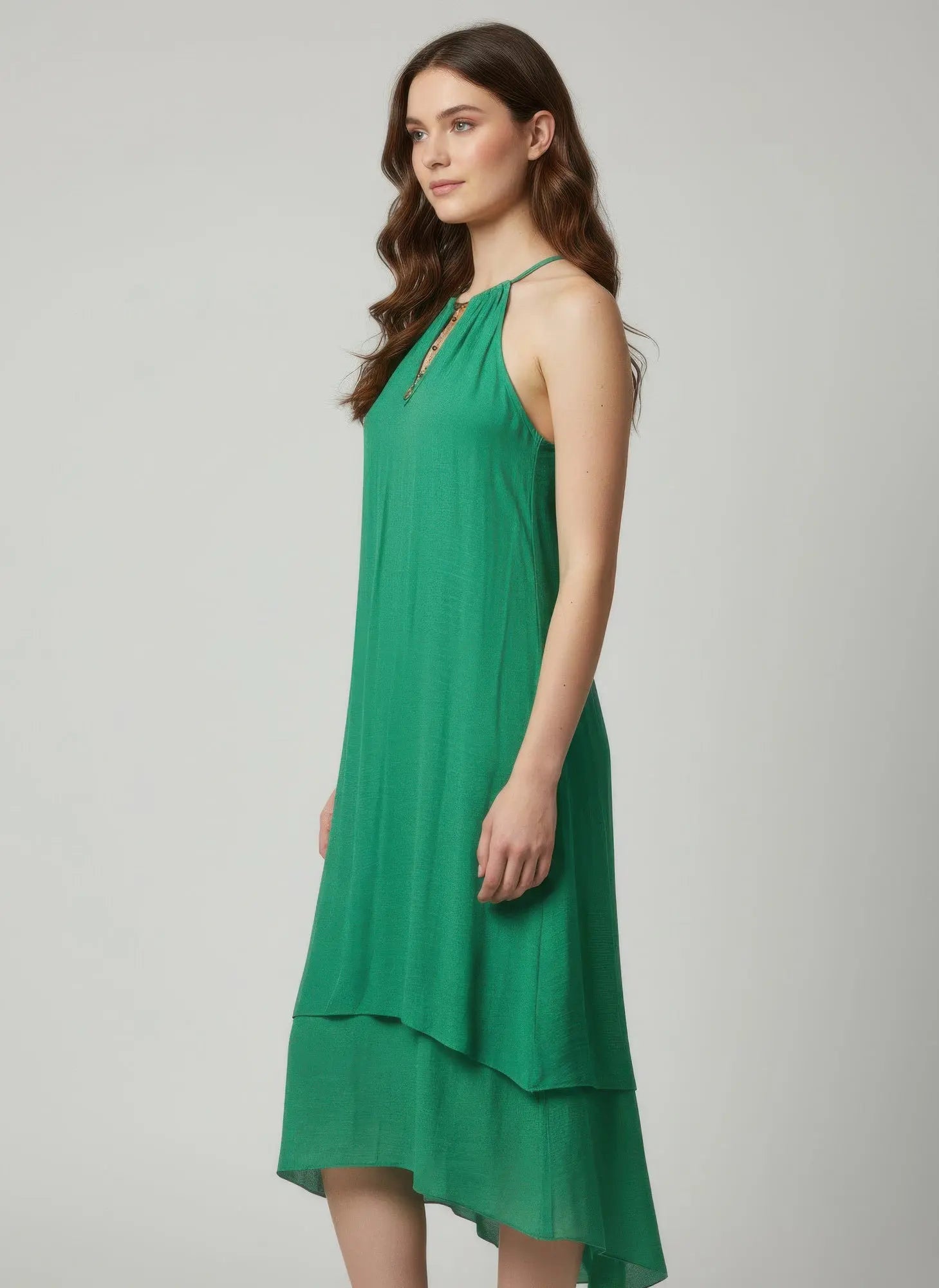 Mlle Gabrielle Solid Sleeveless Dress  Style Ratio
