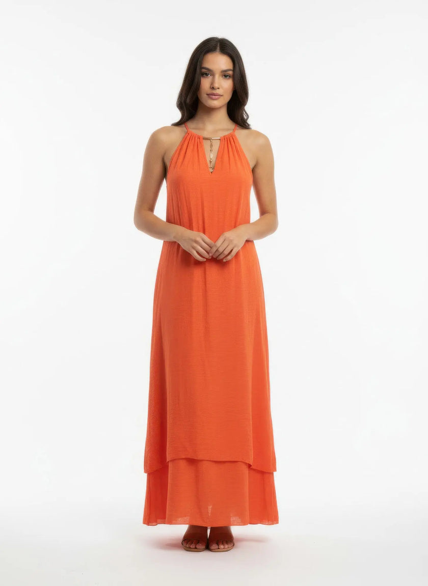 Mlle Gabrielle Solid Sleeveless Dress  Style Ratio