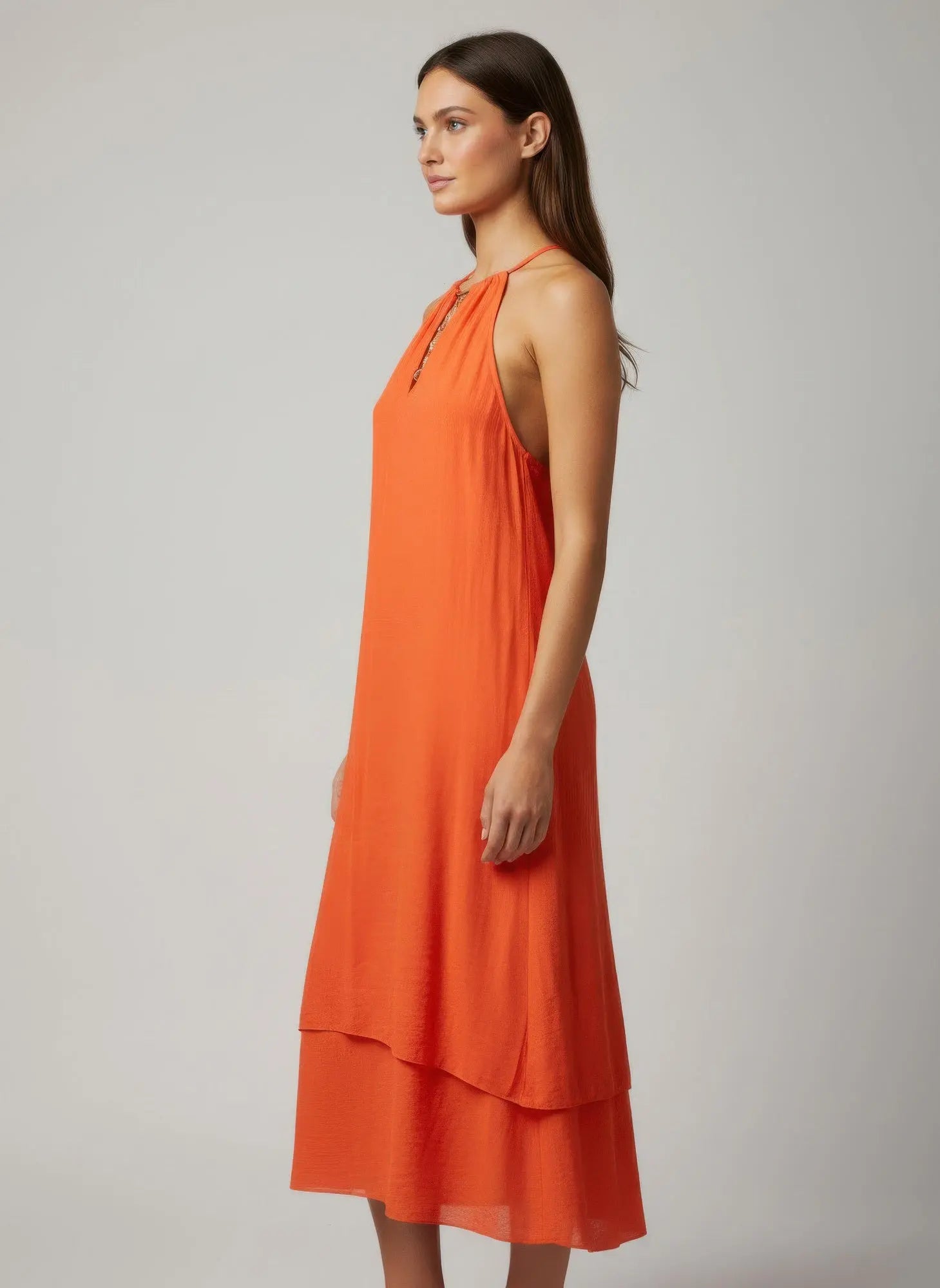 Mlle Gabrielle Solid Sleeveless Dress  Style Ratio