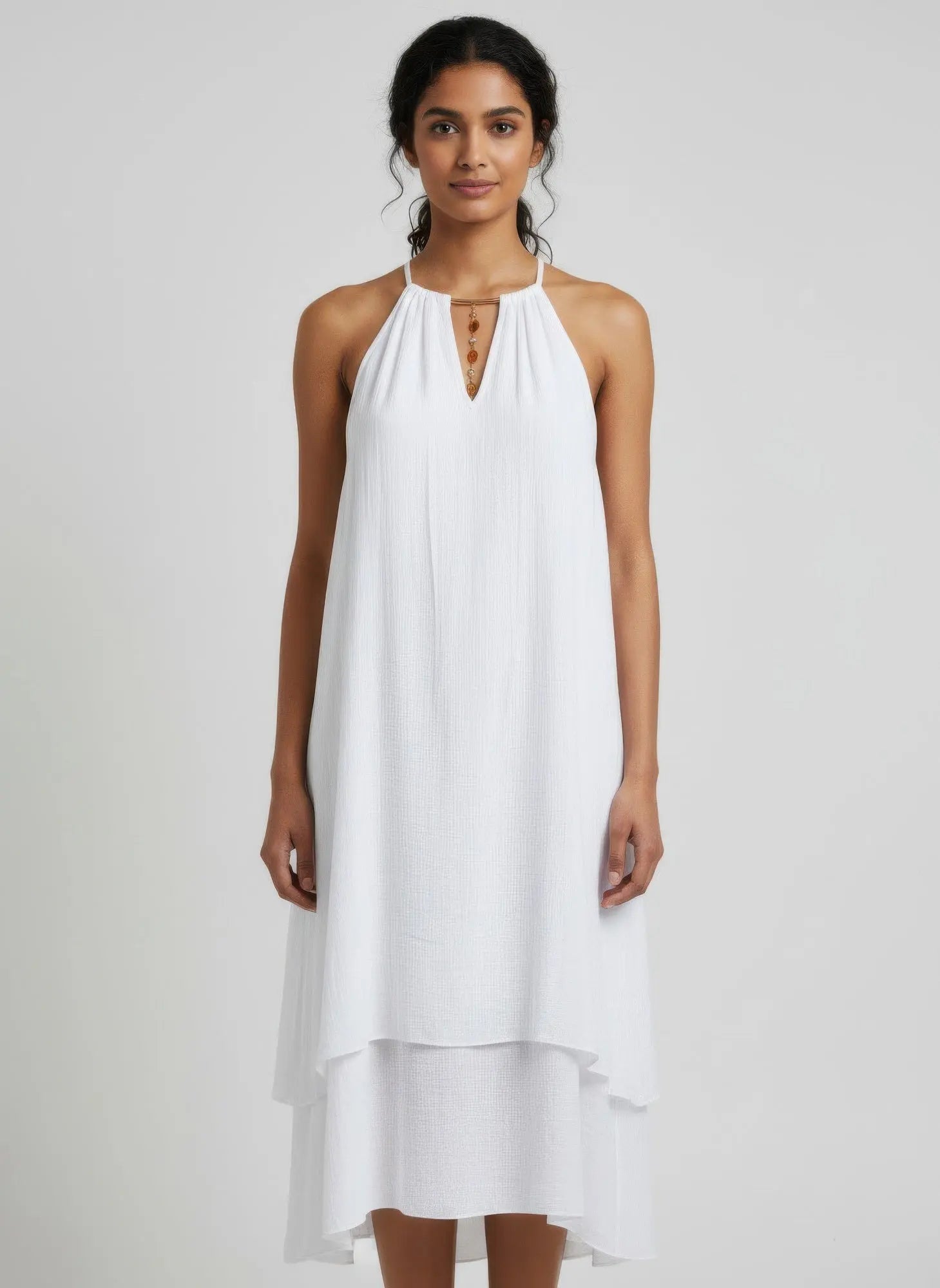 Mlle Gabrielle Solid Sleeveless Dress  Style Ratio