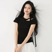 Off-Shoulder Short Sleeve Slim-Fit Unique Top  Style Ratio