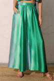 Ombre Satin Extra Wide Legs Pants  Style Ratio