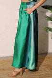 Ombre Satin Extra Wide Legs Pants  Style Ratio