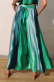 Ombre Satin Extra Wide Legs Pants  Style Ratio
