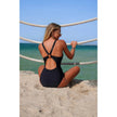 One Piece V Neck Hollowed Out Stretch Swimsuit  Style Ratio