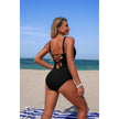 One Piece V Neck Ruched Tummy Control Swimsuit  Style Ratio