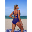 One Piece V Neck Ruched Tummy Control Swimsuit  Style Ratio