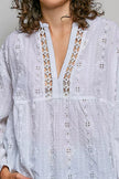 POL Lace Eyelet Long Sleeve Cotton Blouse  Style Ratio