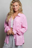POL Washed Textured Cotton Western Button Front Shirt  Style Ratio