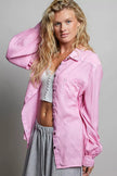 POL Washed Textured Cotton Western Button Front Shirt  Style Ratio