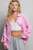 POL Washed Textured Cotton Western Button Front Shirt  Style Ratio