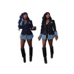 Patchwork Denim with Blazer Attached  Style Ratio