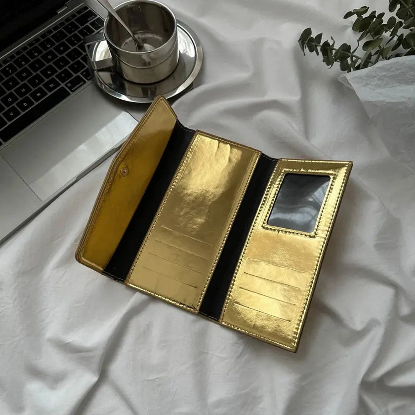 Perfect Size Faux Leather Wallet  Style Ratio