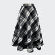 Plaid Tweed Large Pocket A Line Skirt  Style Ratio