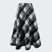 Plaid Tweed Large Pocket A Line Skirt  Style Ratio