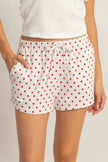 Polka Dot Drawstring Shorts  Style Ratio