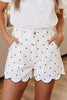 Polka Dot Scalloped Hem Shorts  Style Ratio