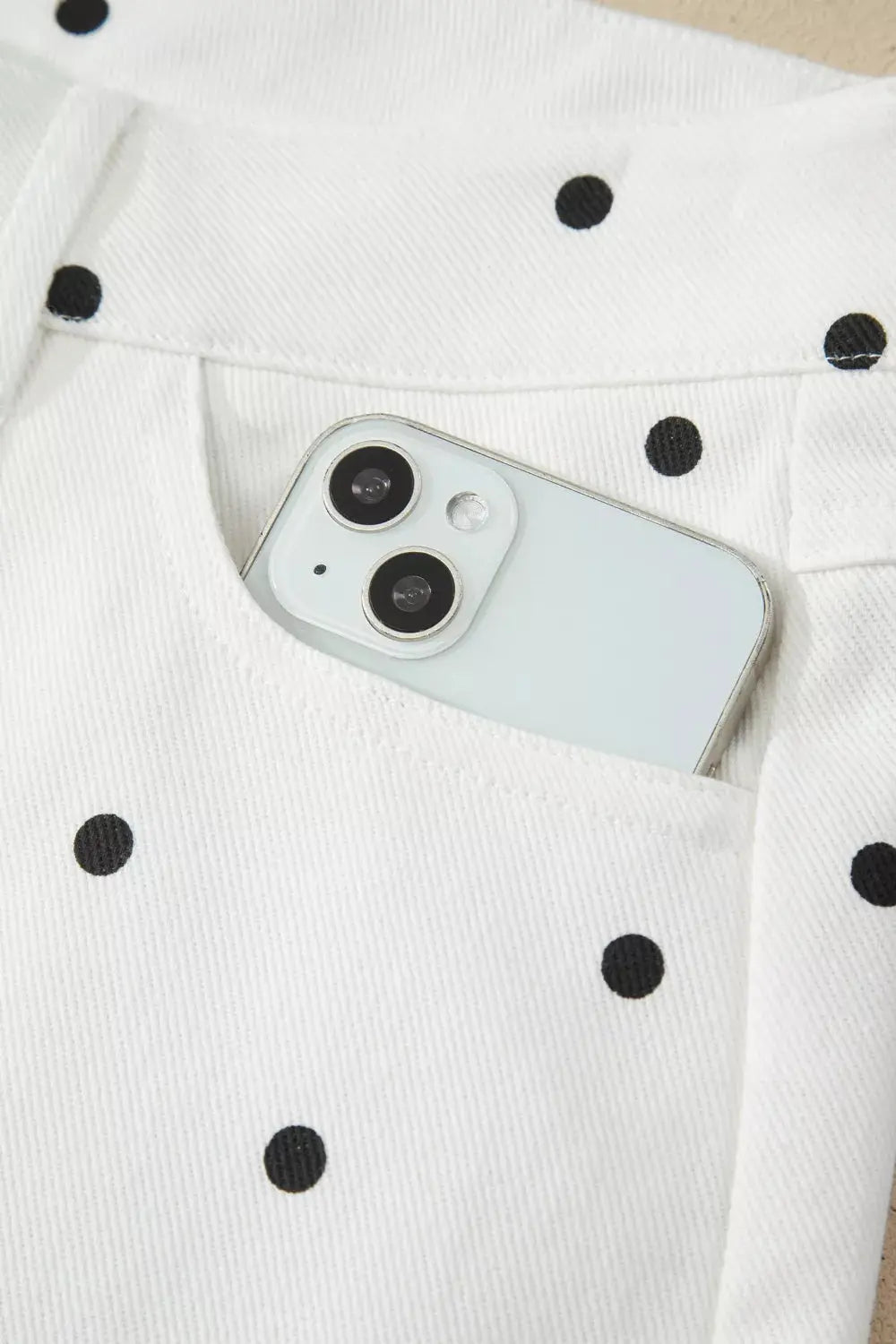 Polka Dot Scalloped Hem Shorts  Style Ratio