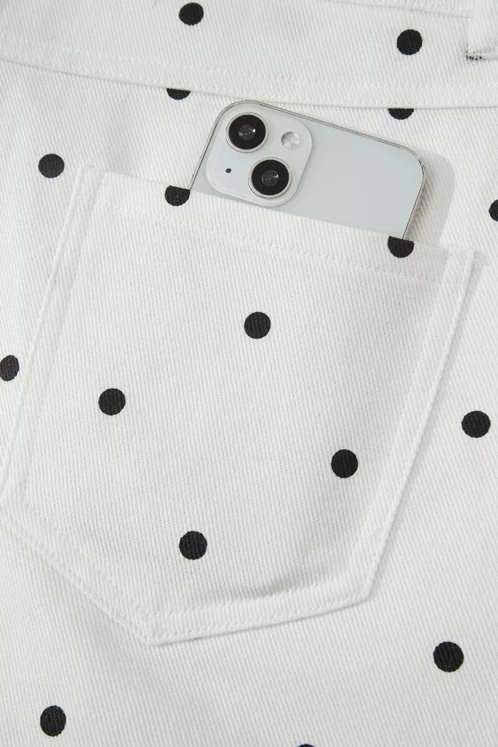 Polka Dot Scalloped Hem Shorts  Style Ratio