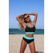 Push Up Triangle High Waisted Band Bikini  Style Ratio