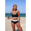 Push Up Triangle High Waisted Band Bikini  Style Ratio
