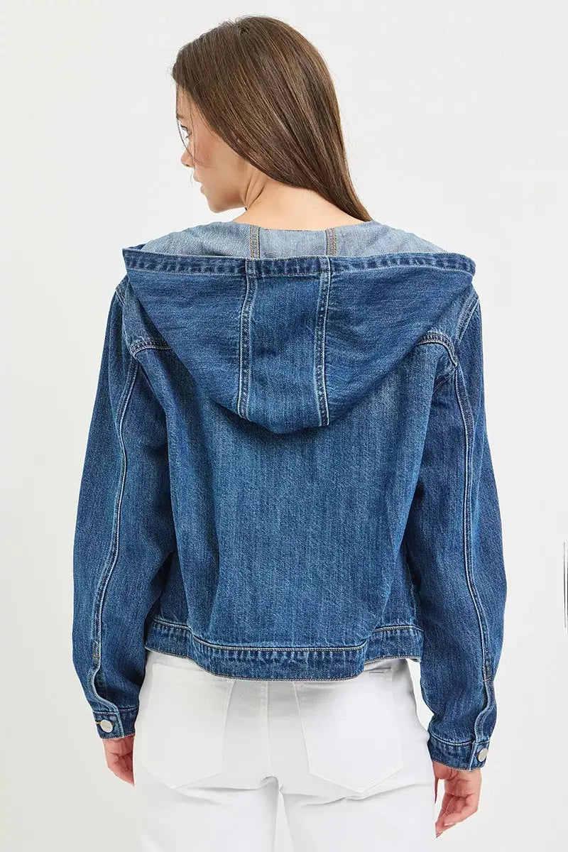 RISEN Basic Denim Jacket with Hoodie  Style Ratio