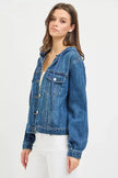 RISEN Basic Denim Jacket with Hoodie  Style Ratio