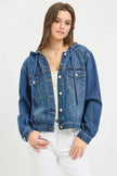 RISEN Basic Denim Jacket with Hoodie  Style Ratio