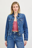 RISEN Basic Fitted Button Down Denim Jacket  Style Ratio