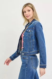 RISEN Basic Fitted Button Down Denim Jacket  Style Ratio