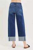 RISEN Full Size Slouchy Crop Barrel Cuffed Jeans Plus Size  Style Ratio