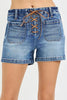 RISEN High Rise Front Tie Up Shorts with Patch Pockets  Style Ratio