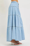 RISEN High Rise Ruffle Long Skirts  Style Ratio