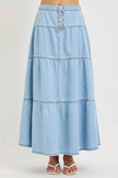 RISEN High Rise Ruffle Long Skirts  Style Ratio