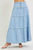 RISEN High Rise Ruffle Long Skirts  Style Ratio
