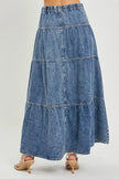 RISEN High Rise Ruffle Long Skirts  Style Ratio