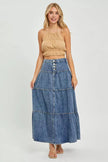 RISEN High Rise Ruffle Long Skirts  Style Ratio