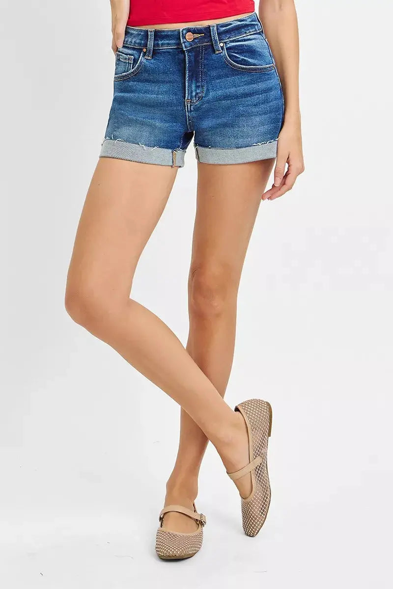 RISEN Low Rise Cuffed Shorts  Style Ratio