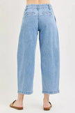 RISEN Slouchy Crop Barrel Pleated Jeans  Style Ratio