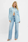 RISEN Western Yoke Style Relaxed Fit Denim Shirts  Style Ratio