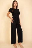 Relaxed Fit Top And Wide-leg Pants Set  Style Ratio