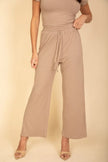 Relaxed Fit Top And Wide-leg Pants Set  Style Ratio