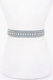 Rhinestone Metal Studded Multi Metal Belt  Style Ratio