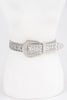 Rhinestone Metal Studded Multi Metal Belt  Style Ratio
